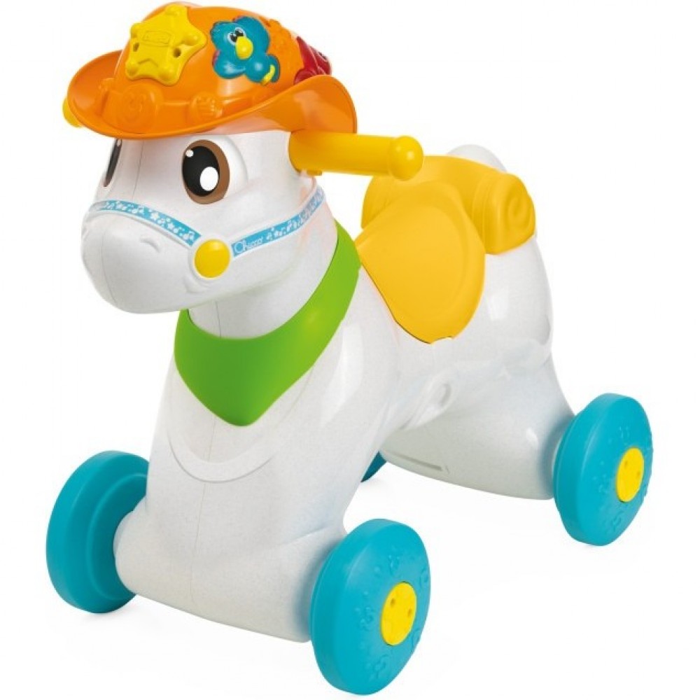 CHICCO «ЛОШАДКА BABY RODEO» говорящая 12м+ 00011314000180. Купить Игрушка  каталка на Официальном Сайте CHICCO в России.