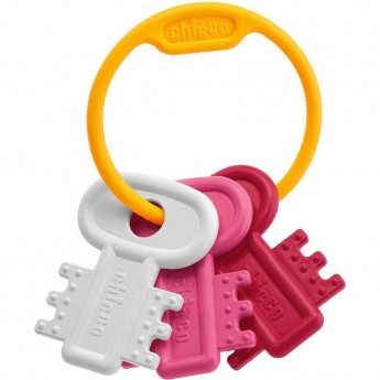 Игрушка развивающая CHICCO «Ключи на кольце», Розовый