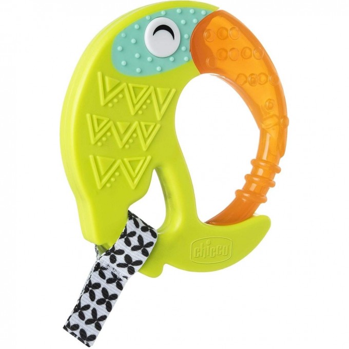 Игрушка с зубным кольцом CHICCO FRESH FUNNY TEETHER TOUCAN 6мес+ 00028160300000