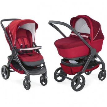 Коляска CHICCO DUO STYLEGO (2в1) UP CROSSOVER, Red Passion