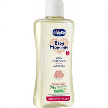 Масло массажное CHICCO BABY MOMENTS SENSITIVE SKIN 200 мл