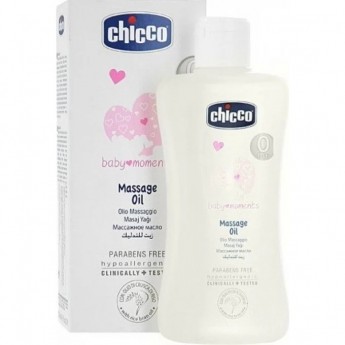 Массажное масло CHICCO BABY MOMENTS 0+, 200 мл