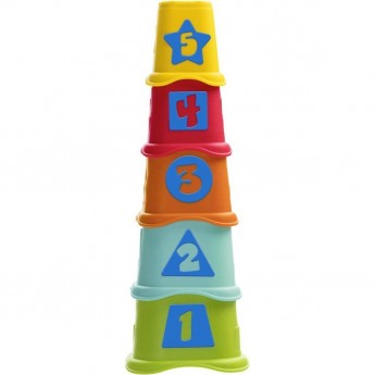 Пирамидка CHICCO Stacking Cups, Разноцветный
