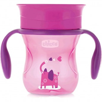 Поильник CHICCO PERFECT CUP 12м+ розовый Поильник CHICCO PERFECT CUP 12м+ розовый