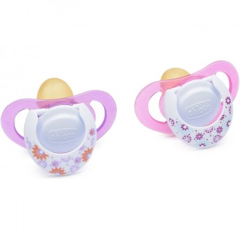 Пустышка латексная CHICCO PHYSIO COMPACT 6-16м розовая 2 шт Пустышка латексная CHICCO PHYSIO COMPACT 6-16м розовая 2 шт