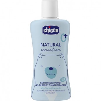 Средство для мытья волос и тела без слез CHICCO NATURAL SENSATION, 200 мл