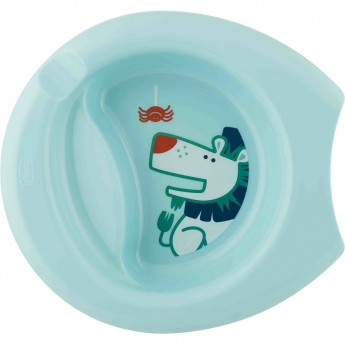 Тарелка CHICCO EASY FEEDING BOWL 6м+ голубая